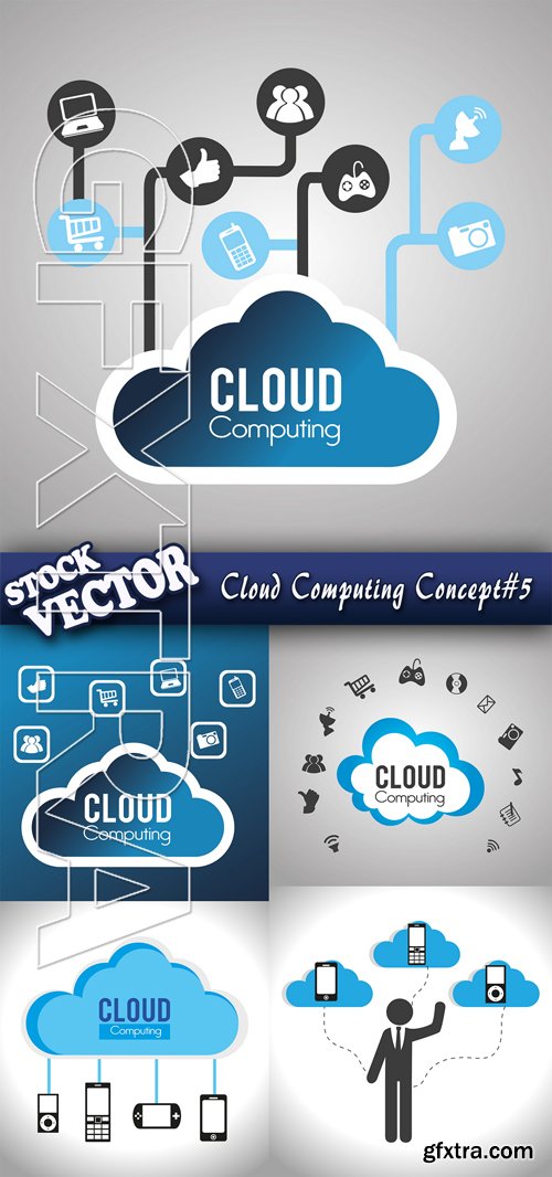 Stock Vector - Cloud Computing Concept#5