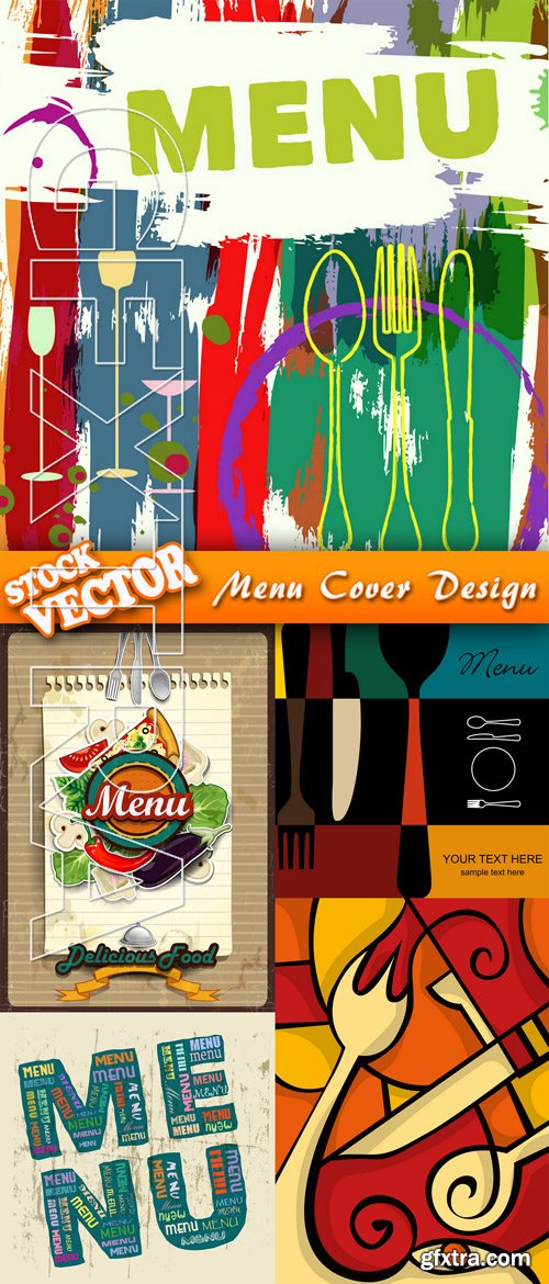 Stock Vector - Menu Cover Design