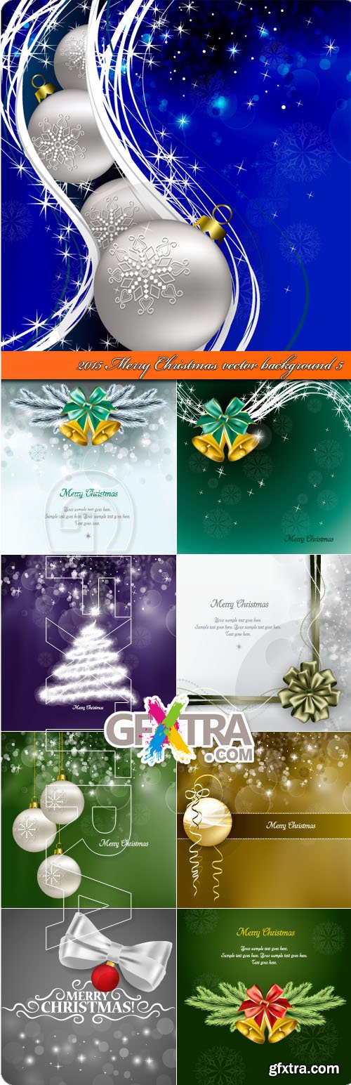 2015 Merry Christmas vector background 5