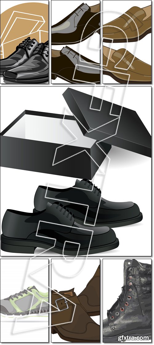 Men's shoes  - Vector