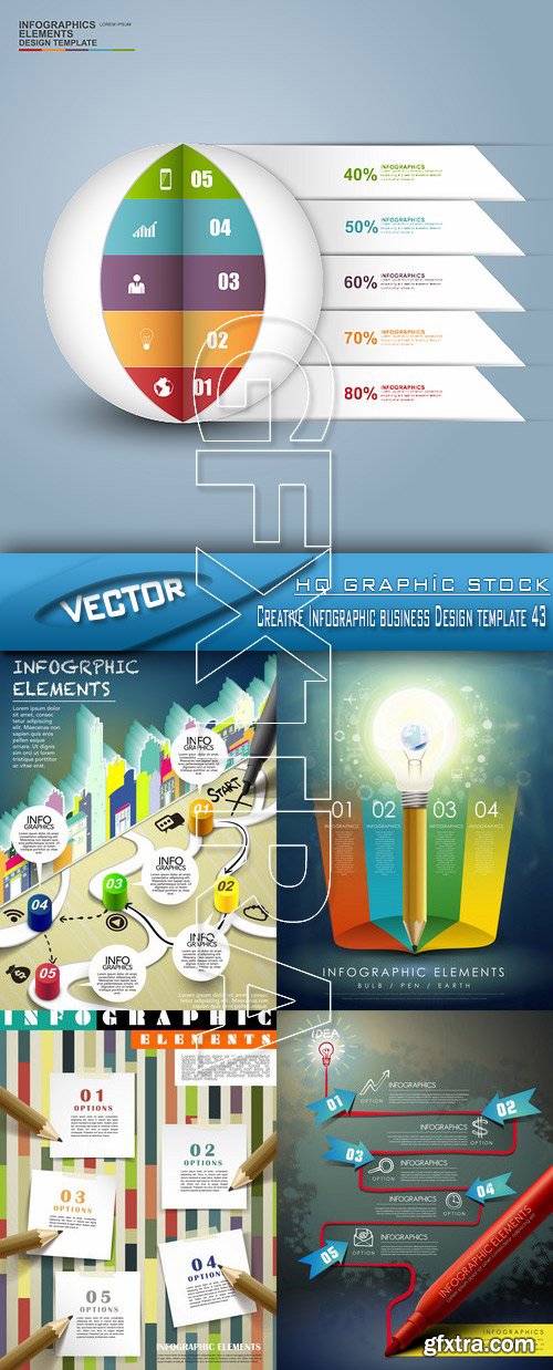 Stock Vector - Creative Infographic business Design template 43