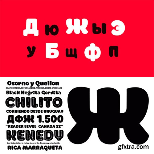 Koni Black Font Family 2 Fonts $40