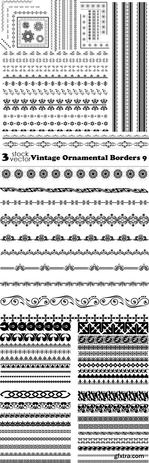 Vectors - Vintage Ornamental Borders 9