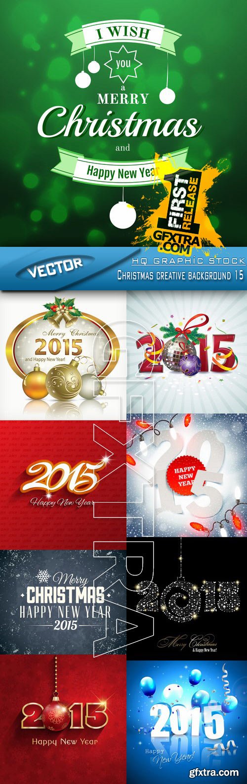 Stock Vector - Christmas creative background 15