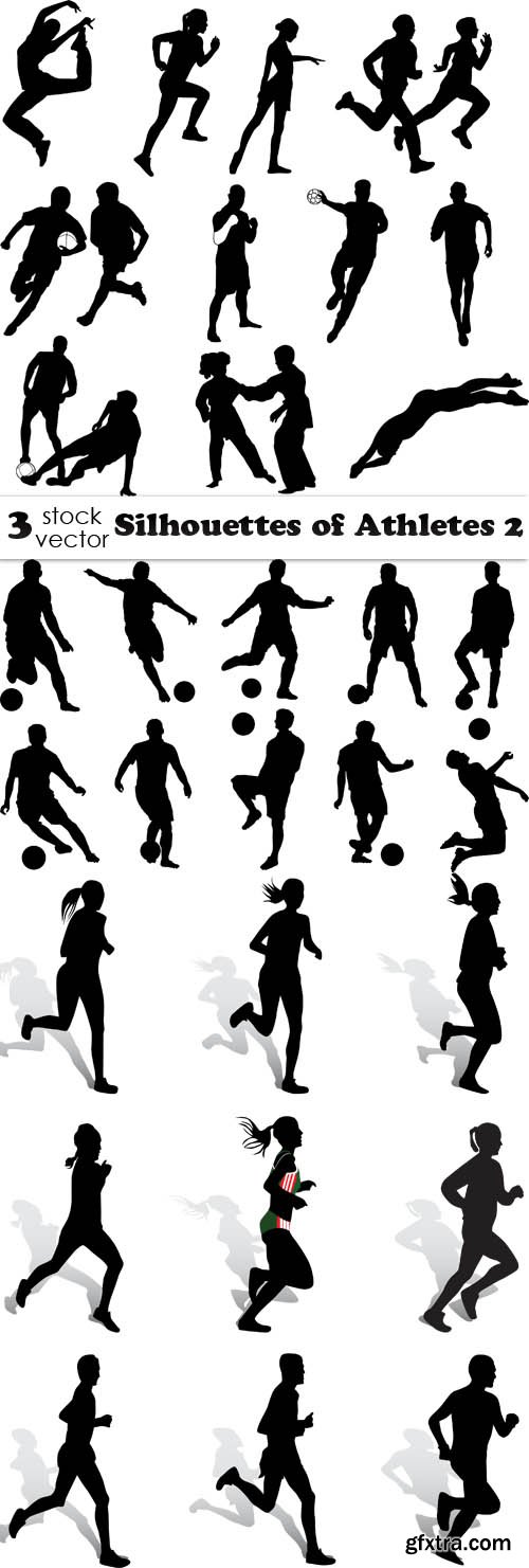 Vectors - Silhouettes of Athletes 2