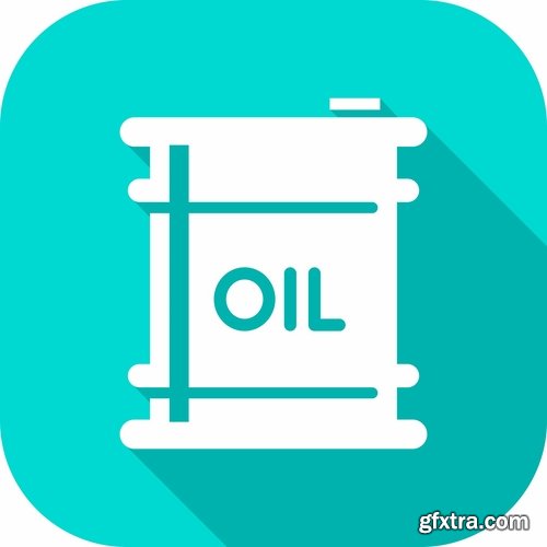 Collection of vector images of engine oil 25 Eps