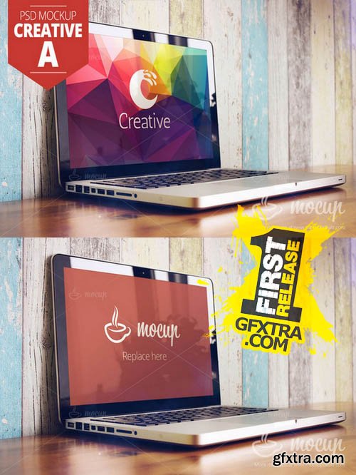 MacBook PSD Mockup Creative A - CM 136784