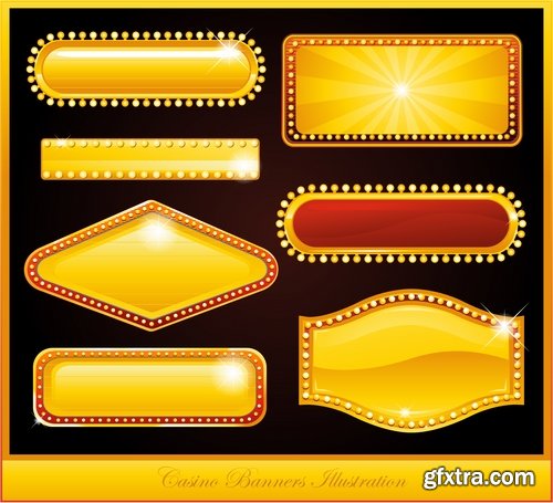 Collection of neon signs vector picture 25 Eps