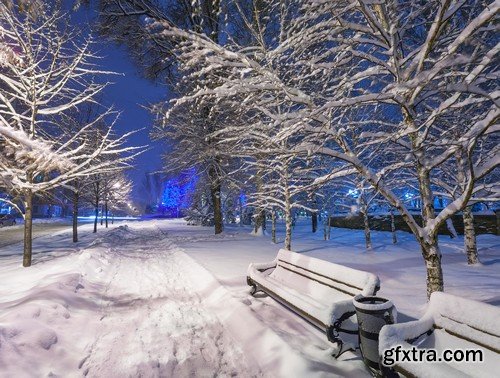 Stock Photos - Winter park, 25xJPG