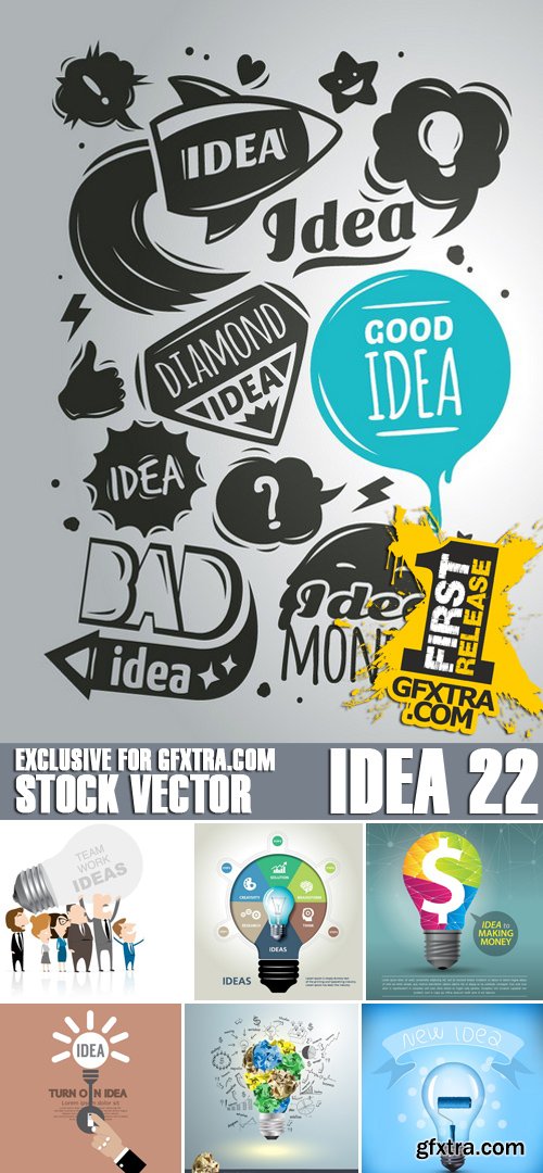 Stock Vectors - Idea 22, 25xEPS