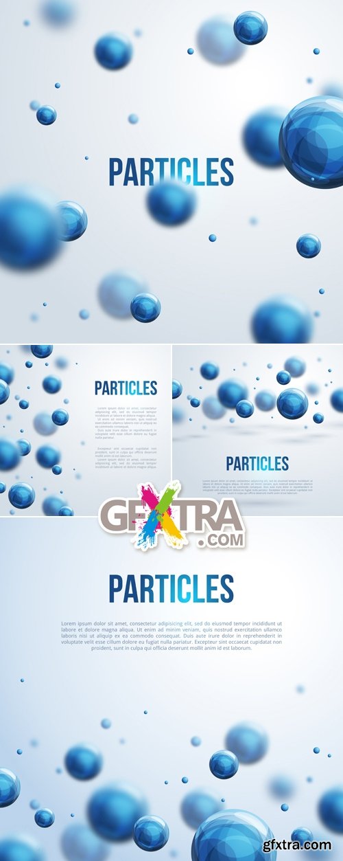 Molecules Backgrounds Vector