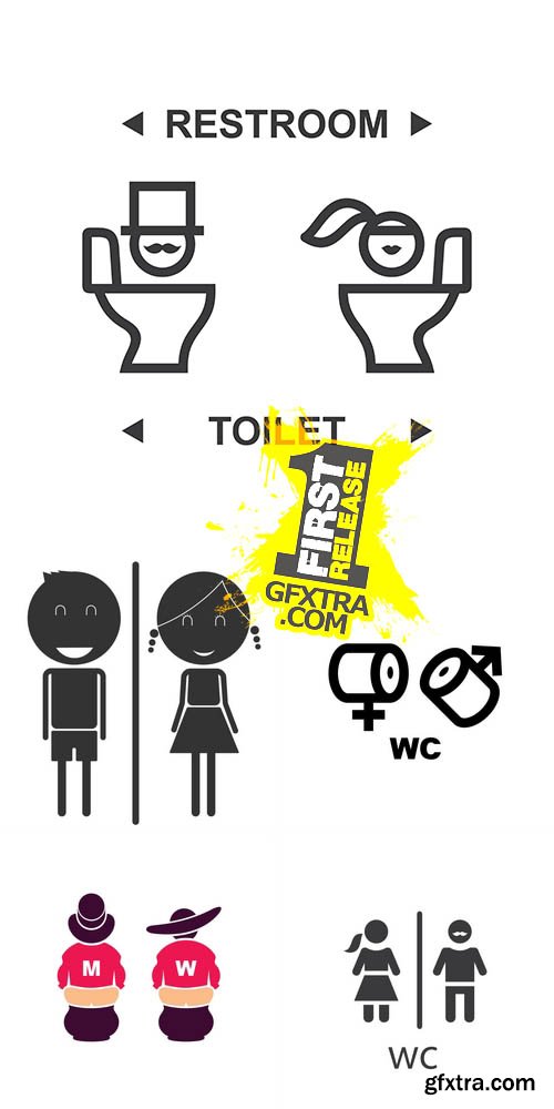 Vector - Toilet Sign