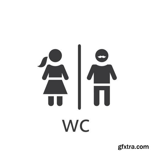 Vector - Toilet Sign