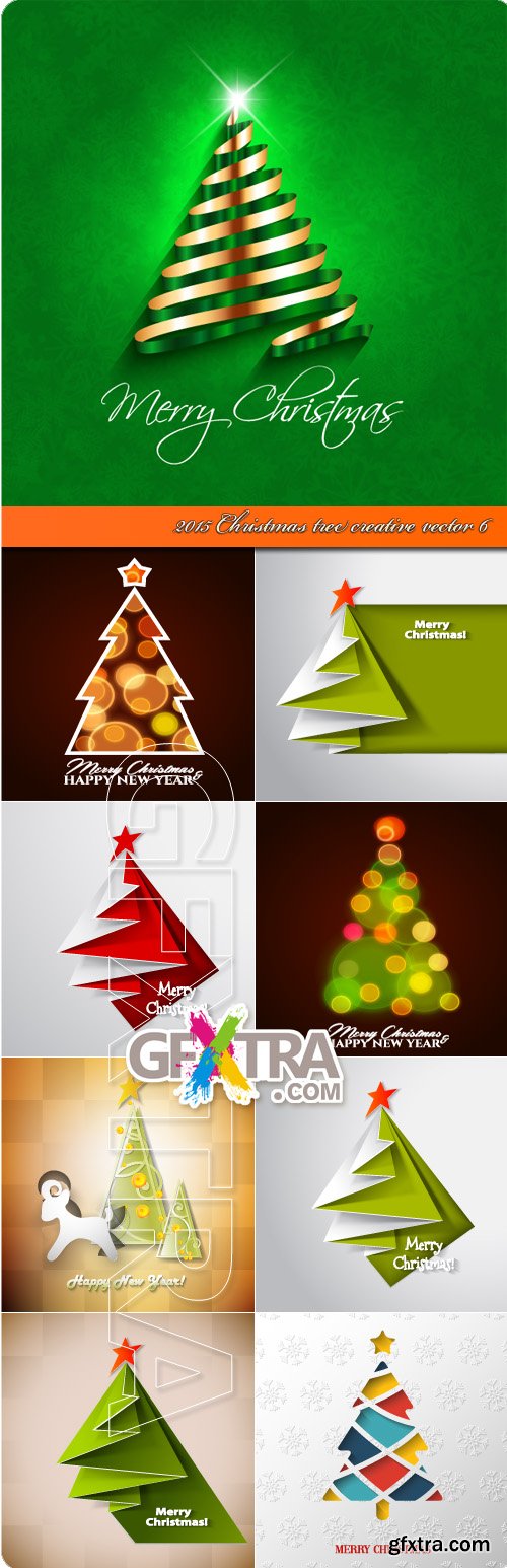 2015 Christmas tree creative vector 6