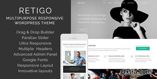 ThemeForest - Retigo v1.2 - Creative Multipurpose Wordpress Theme