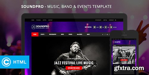 ThemeForest - SoundPro - Responsive Music, Band & Event Template - RIP