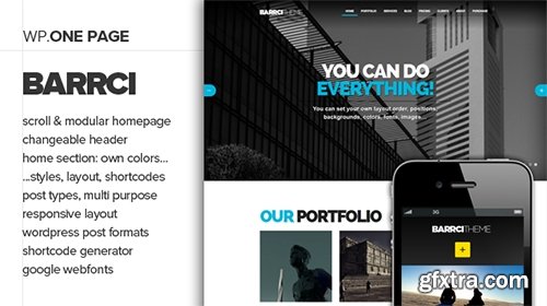 ThemeForest - Barrci v1.3 - Responsive One Page Photo & Portfolio