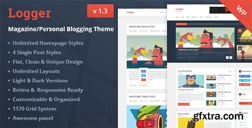 ThemeForest - Logger v1.2 - Magazine/Personal Blogging Theme