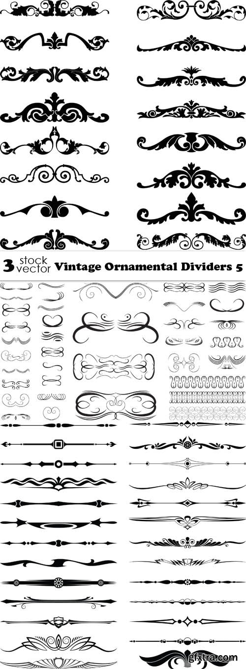 Vectors - Vintage Ornamental Dividers 5