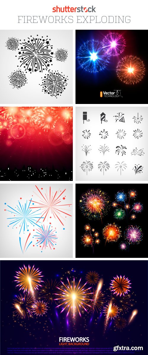 Amazing SS - Fireworks Exploding, 25xEPS