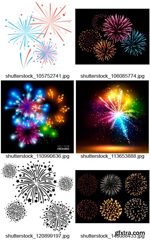 Amazing SS - Fireworks Exploding, 25xEPS