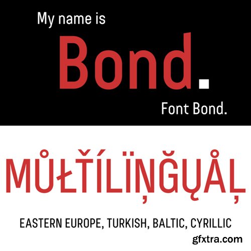 Bond 4F Font Family $100