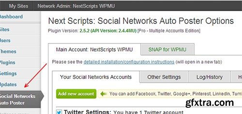 Social Networks Auto Poster PRO v1.2.1 for WordPress Multisite