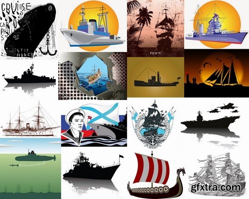 Collection of various warships 25 Eps