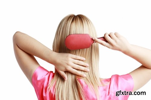 Beautiful girl combing her hair 25 HQ Jpeg