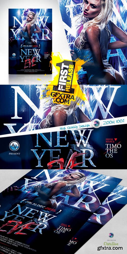 New Year Eve Flyer Template - CM 122720