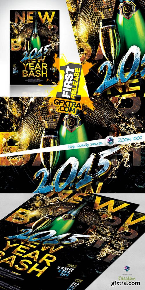 2015 New Year Bash Flyer Template v2 - CM 137790