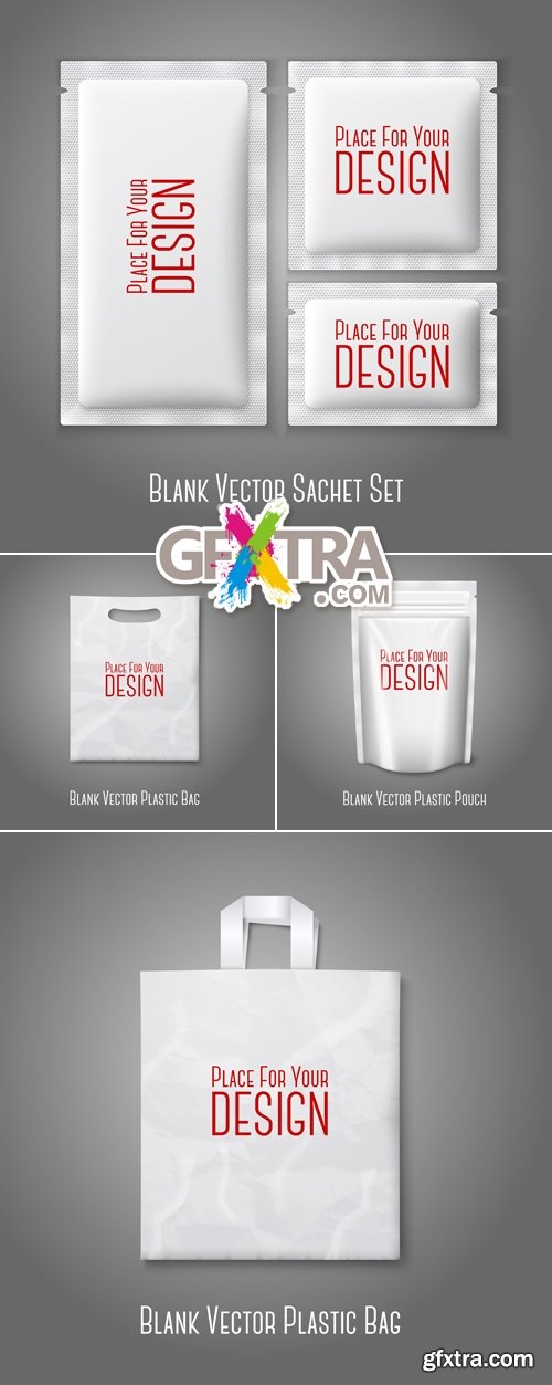 Blank Plastic Package Vector