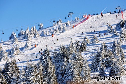 Stock Photos - Snowboard park, 25xJPG