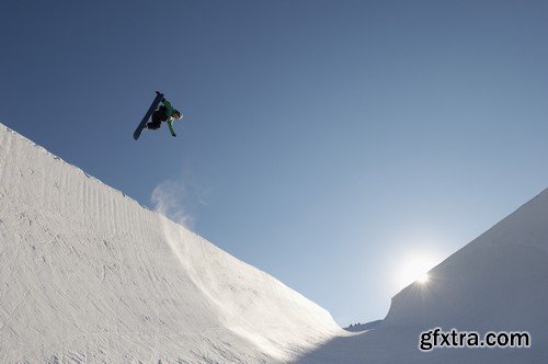 Stock Photos - Snowboard park, 25xJPG