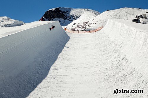 Stock Photos - Snowboard park, 25xJPG