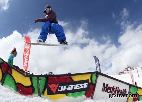 Stock Photos - Snowboard park, 25xJPG