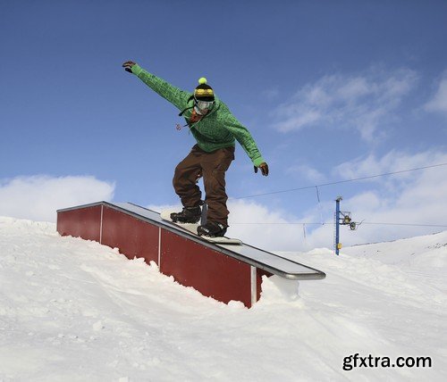 Stock Photos - Snowboard park, 25xJPG