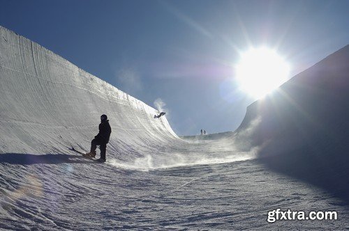 Stock Photos - Snowboard park, 25xJPG