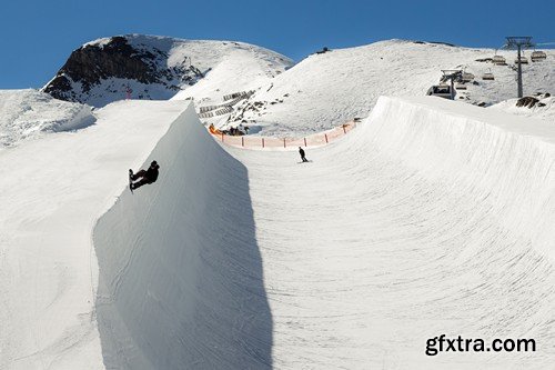 Stock Photos - Snowboard park, 25xJPG