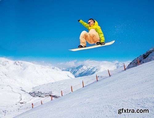 Stock Photos - Snowboard park, 25xJPG