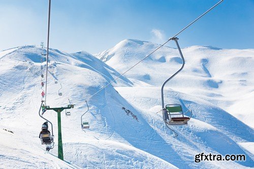 Stock Photos - Snowboard park, 25xJPG