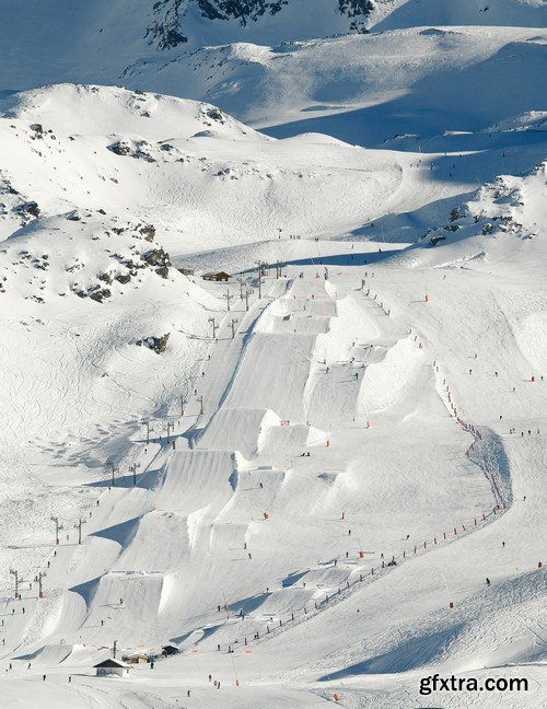 Stock Photos - Snowboard park, 25xJPG