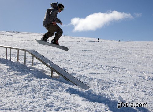 Stock Photos - Snowboard park, 25xJPG