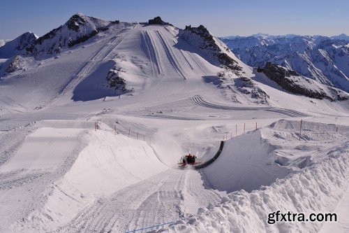 Stock Photos - Snowboard park, 25xJPG