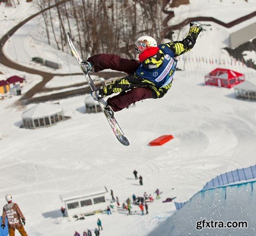 Stock Photos - Snowboard park, 25xJPG