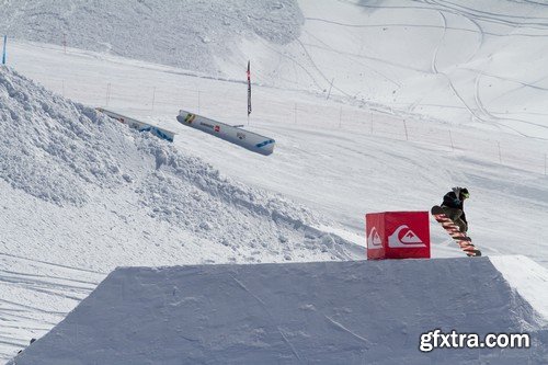 Stock Photos - Snowboard park, 25xJPG