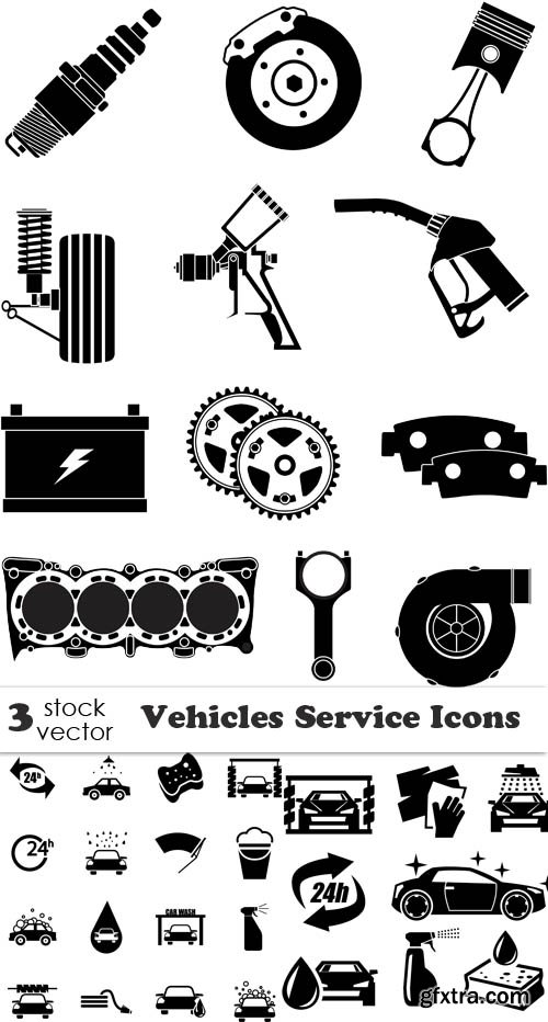 Vectors - Vehicles Service Icons