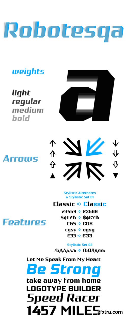 Robotesqa 4F Font Family $69