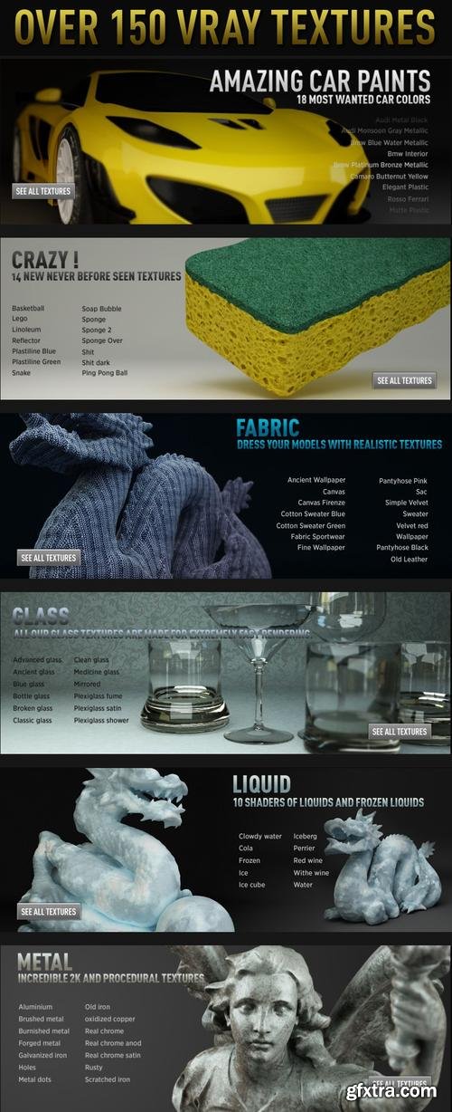 RenderKing - VRay Texture Pack v2 for Cinema 4D