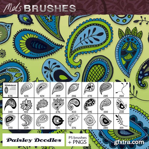 Paisley Photoshop Brushes